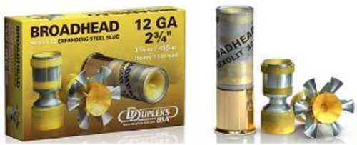 12 Gauge 5 Rounds Ammunition DDUPLEKS STEELHEAD 2 3/4" 1 1/8 oz Lead #Slug